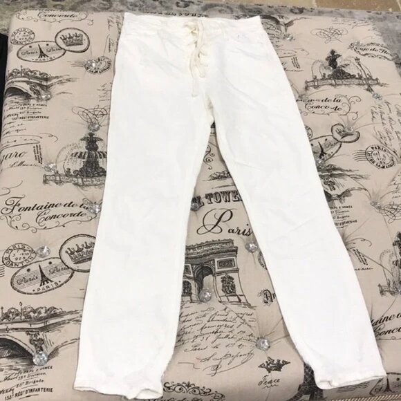 MOTHER The Lace-Up Ankle Chew High Waist Jeans - Picture 3 of 8